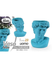 L.NON VASO T.UOMO TURCHESE 17x15x23  $$
