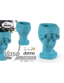 VASO DONNA TURCHESE 25x18x29 cm