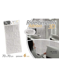 RIVESTIMENTO PARETE 3D 70x70x0,6cm