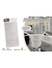 RIVESTIMENTO PARETE 3D 70x70x0,6cm