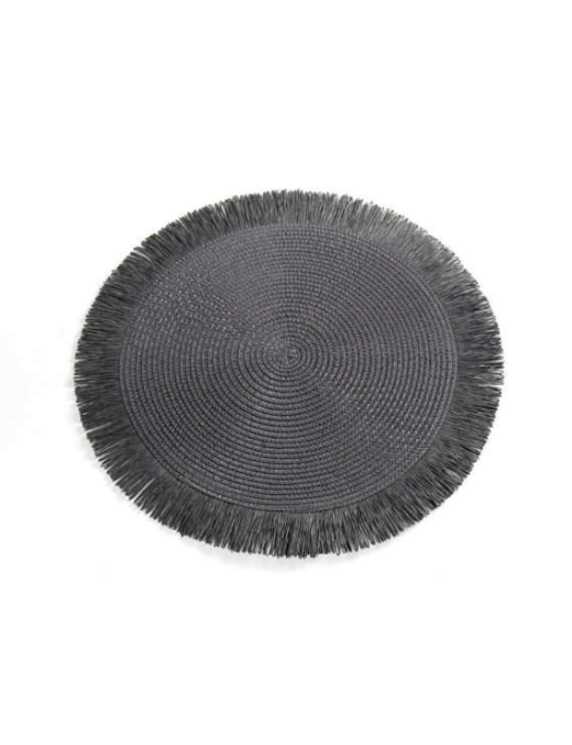 ROUND PLACEMAT 38cm BLACK
