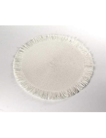 TOVAGLIETTA TONDA 38cm BIANCA