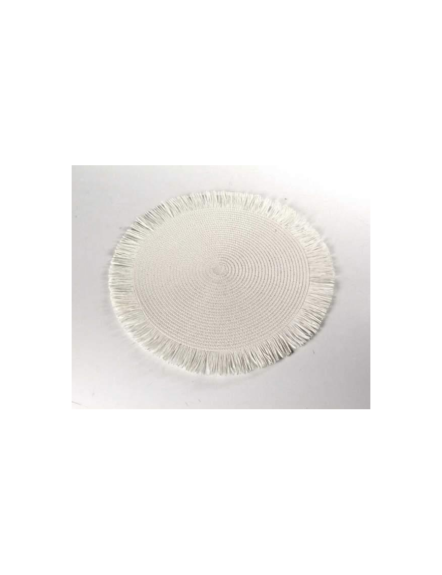 TOVAGLIETTA TONDA 38cm BIANCA