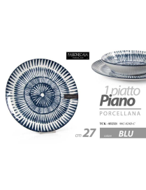 PIATTO PIANO 27cm BLU