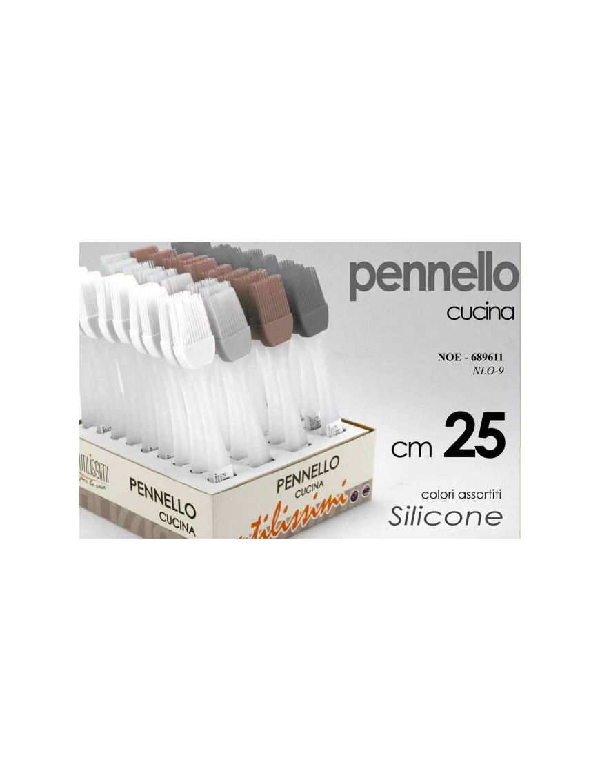 PENNELLO IN SILICONE  COLORI ASSORTITI 25cm
