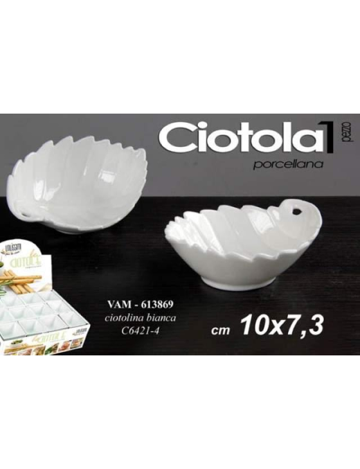 CIOTOLINA FOGLIA 10x7,3cm