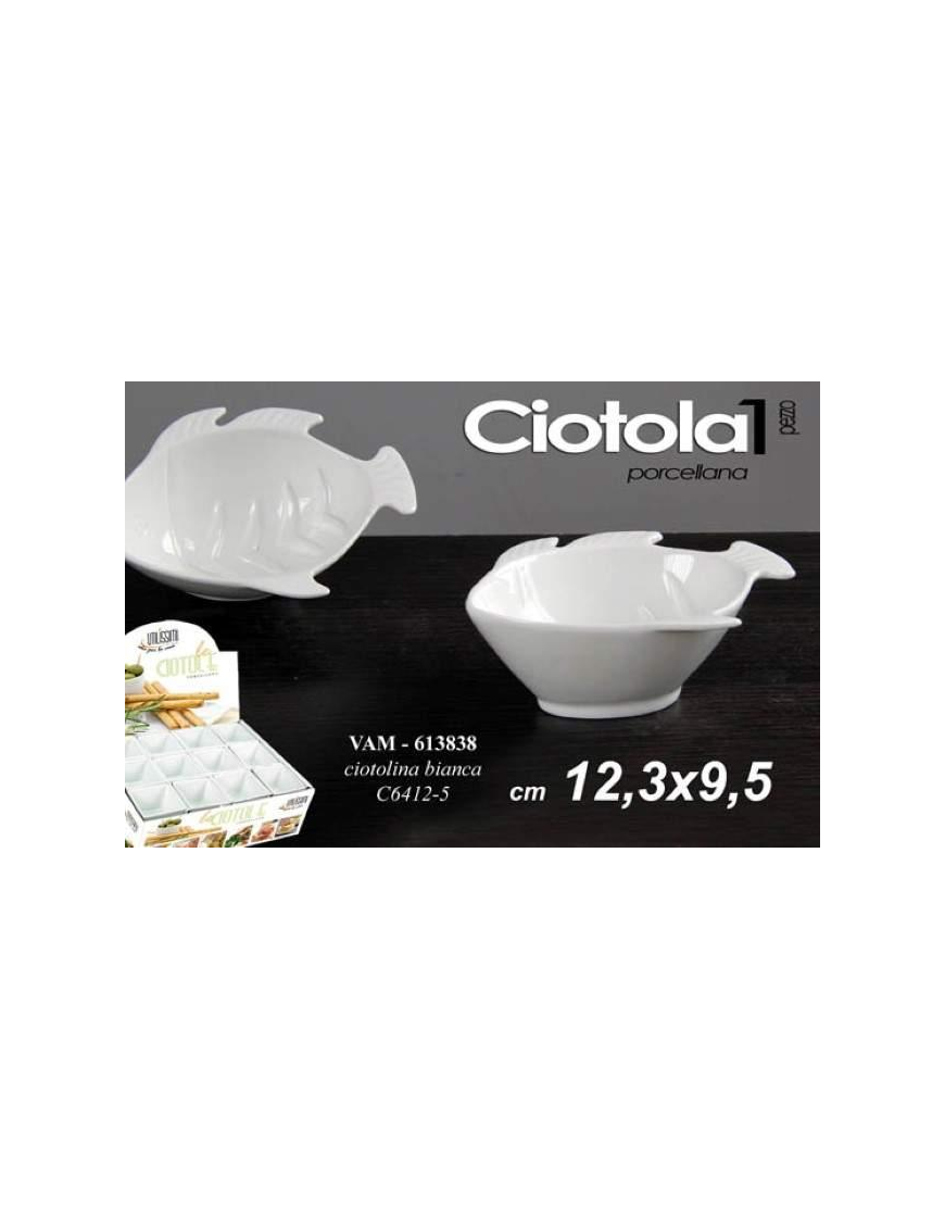 CIOTOLINA PESCE 12,3x9,5cm