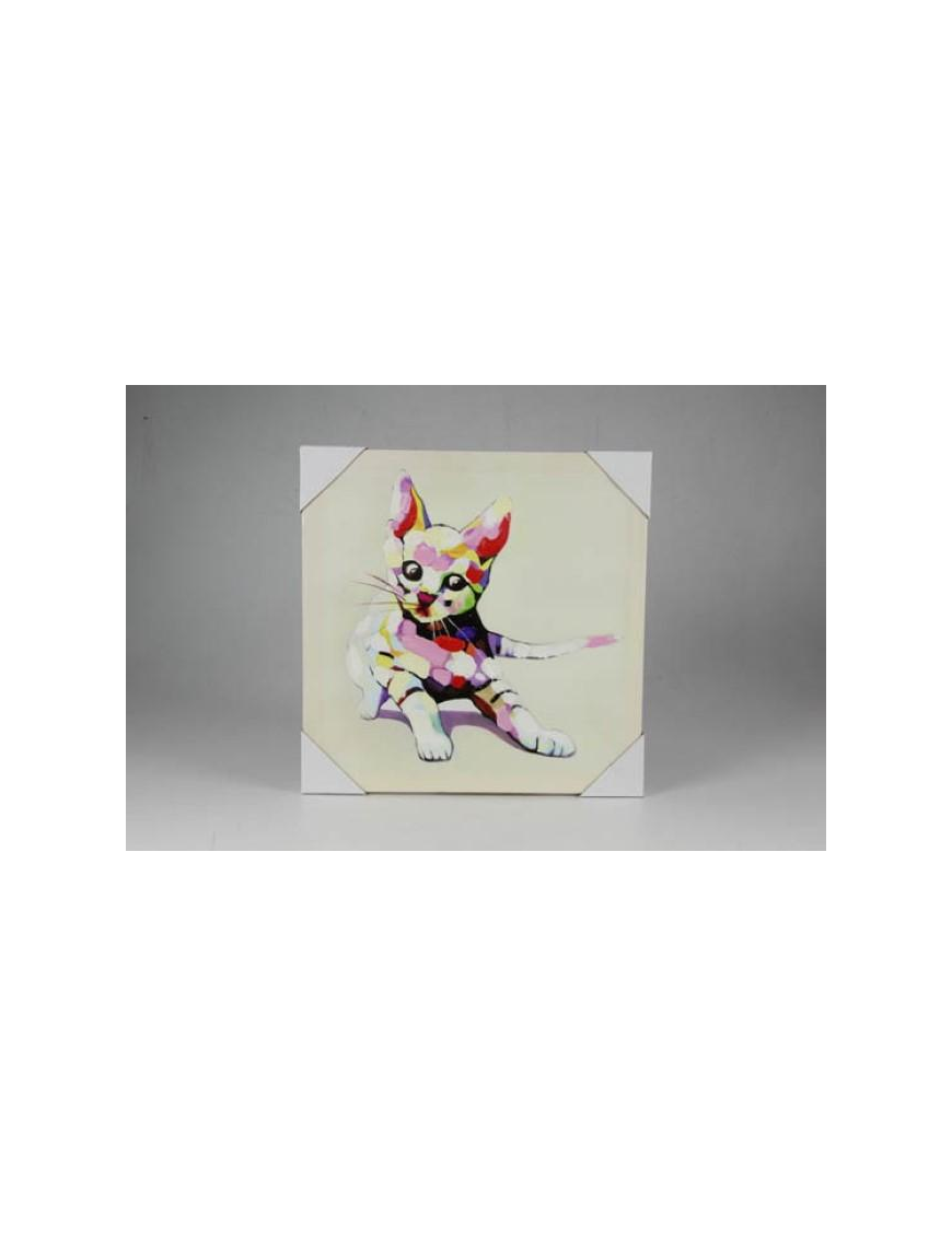 QUADRO BOD GATTI 40x40x1,8cm 613333 $$