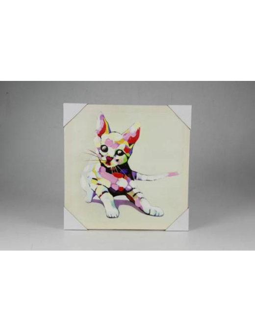 QUADRO BOD GATTI 40x40x1,8cm 613333 $$