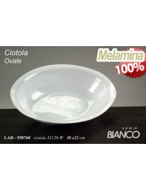 CIOTOLA BIANCA OVALE 30x22x6,5cm