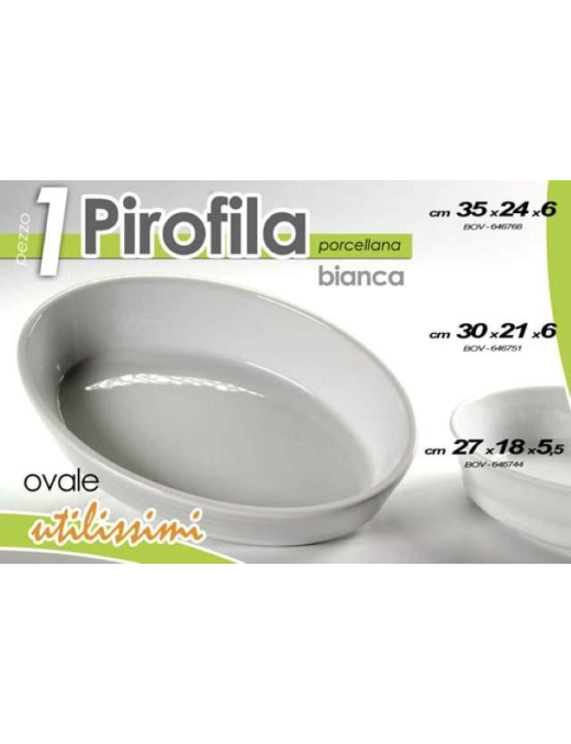 PIROFILA OVALE 27x18,5x5,5cm