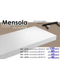 MENSOLA BIANCA 40x25x3,8cm