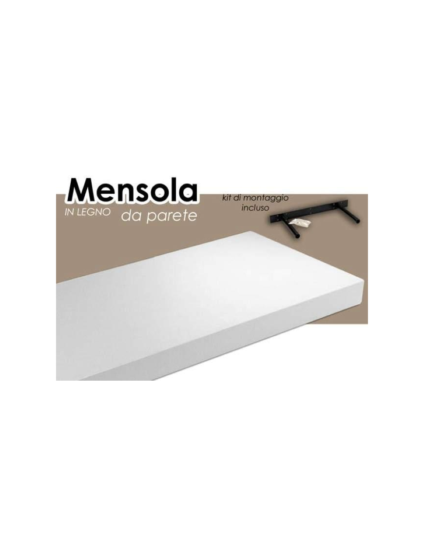 WHITE SHELF 80x25cm
