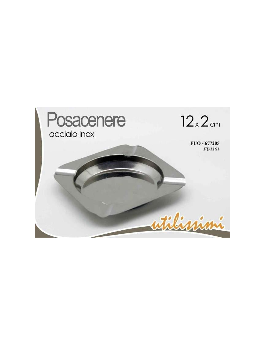 POSACENERE 12x2cm ACCIAIO