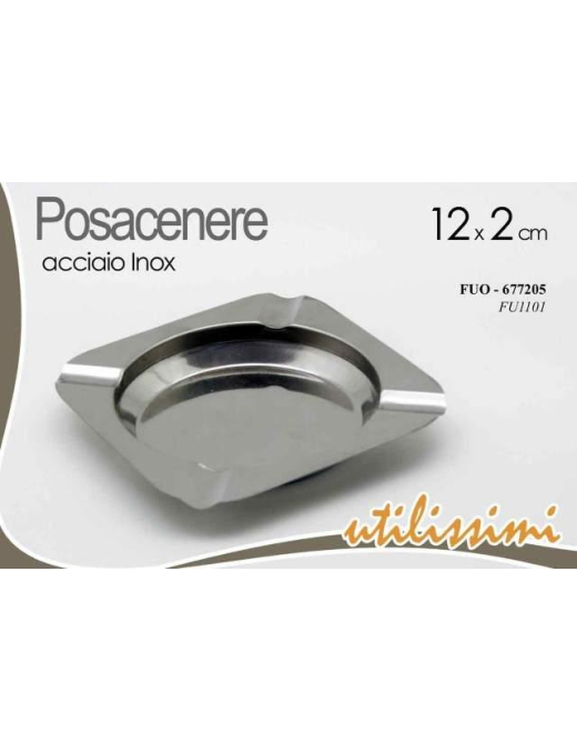 POSACENERE 12x2cm ACCIAIO