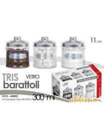 GLASS JARS 3 pieces 300ml