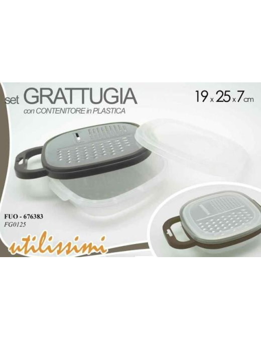 GRATER WITH CONTAINER 19x25x7cm