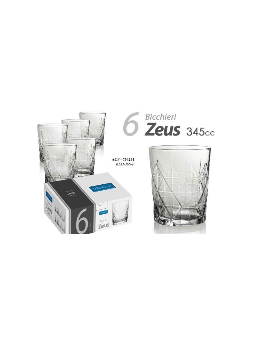 WATER GLASSES 345cc ZEUS