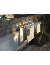 STENDIBIANCHERIA PER BALCONE IN ACCIAIO POLAR 10 METRI