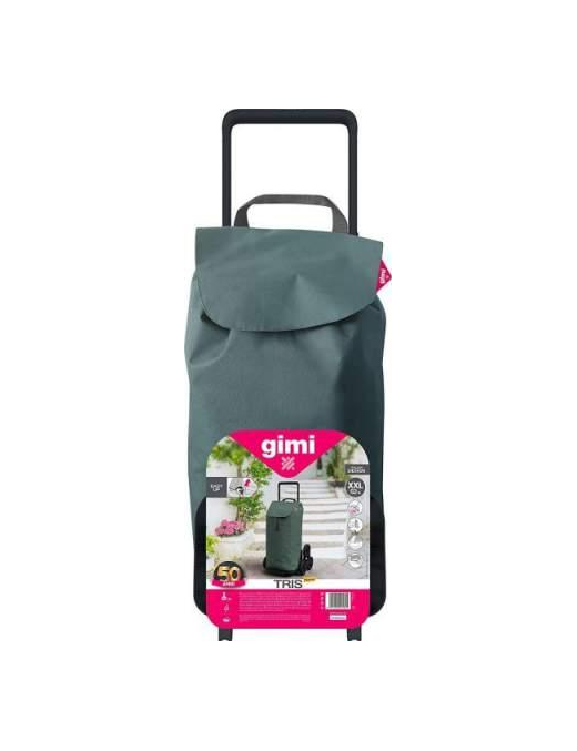 TRIS NEW GREEN SHOPPING TROLLEY 52 LITERS