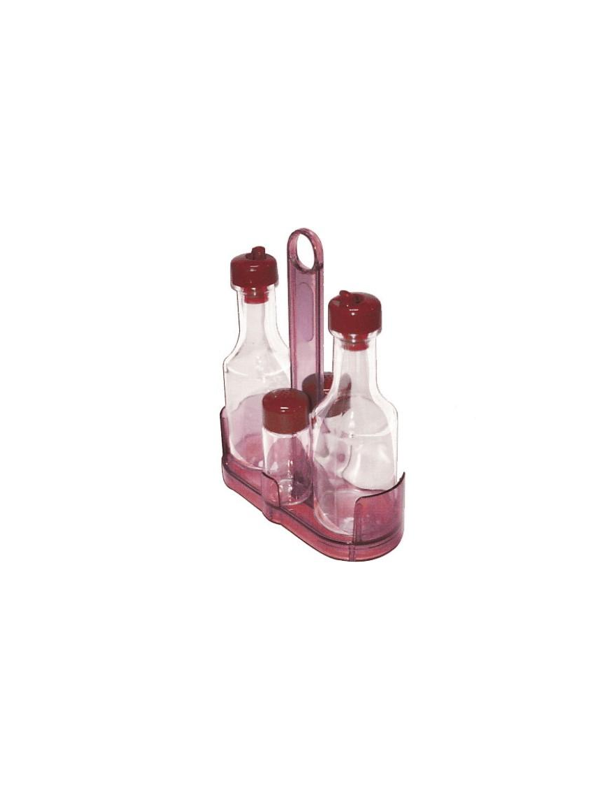 OIL JAR SET 4 PIECES MOD ECO RED