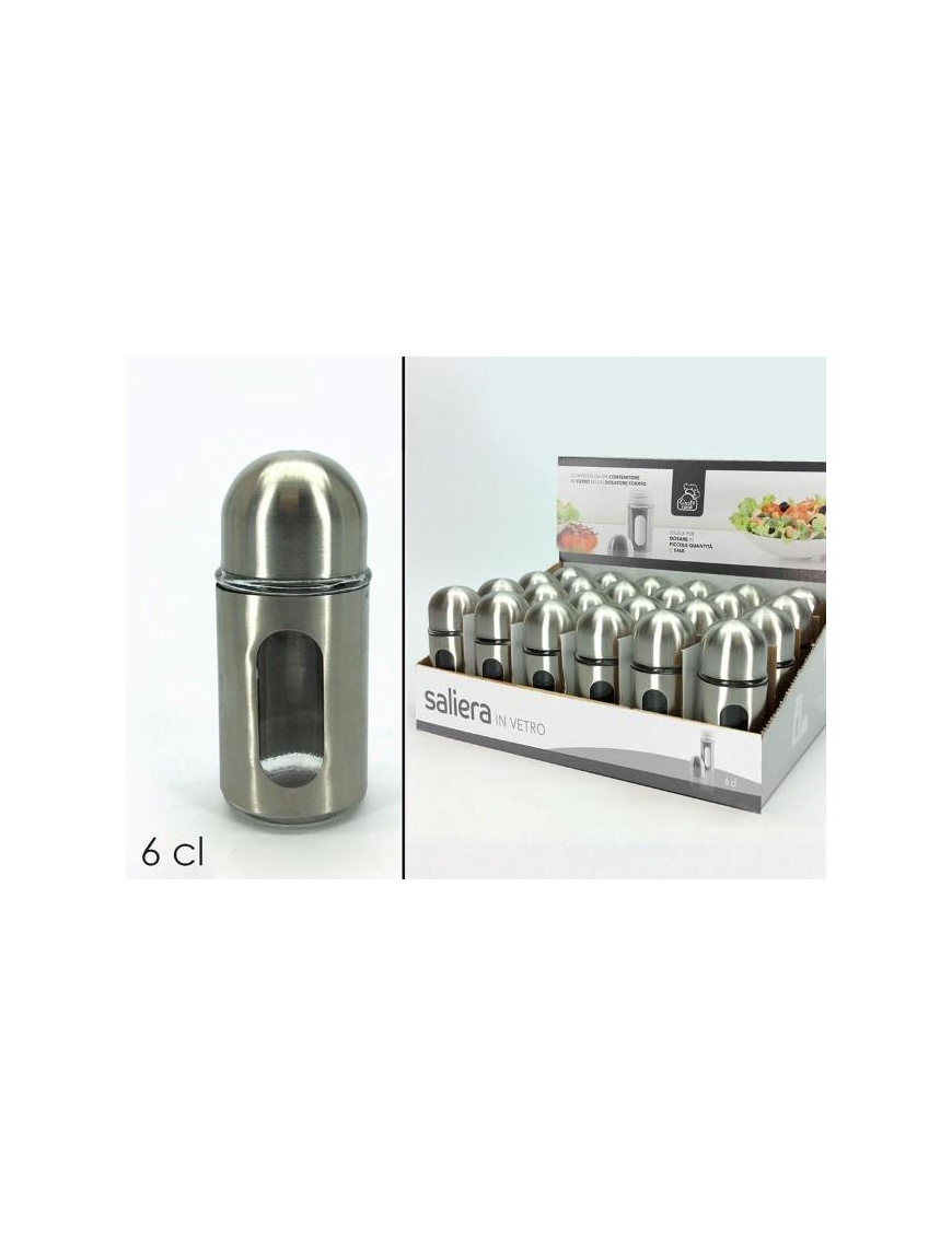 STEEL SALT shaker 10 cm
