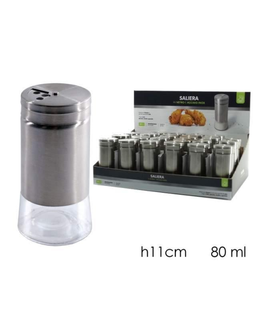 STEEL SALT BOTTLE 11 CM