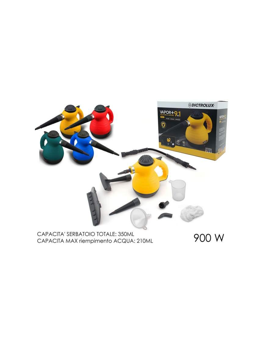 DICTROLUX PULITRICE A VAPORE 900W E ACCESSORI
