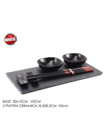 ARDESIA SET SUSHI 30x15x3,5 CENTIMETRI
