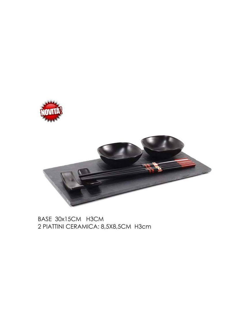 ARDESIA SET SUSHI 30x15x3,5 CENTIMETRI