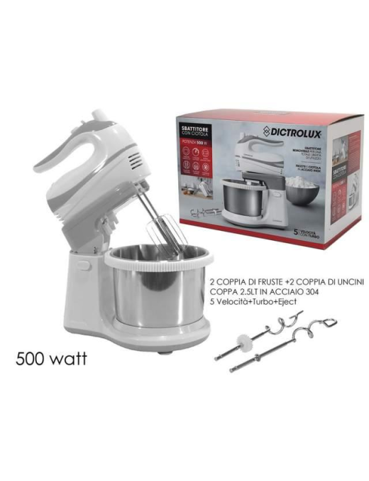 DICTROLUX SBATTITORE 500W CON CIOTOLA E ACCESSORI