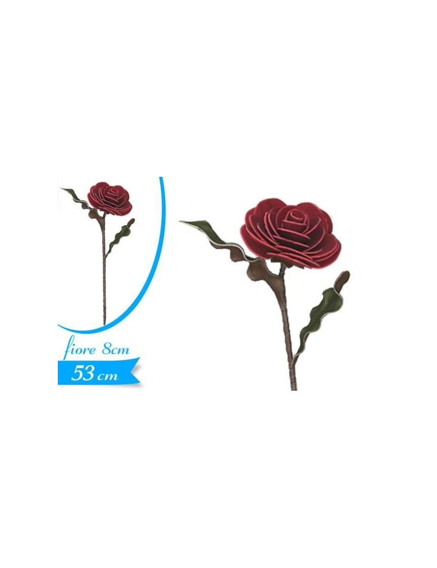 RED CAMELLIA STEM 53 CENTIMETERS