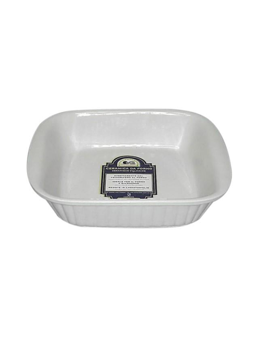 CERAMIC OVEN SQUARE DISH 18x16 CENTIMETERS