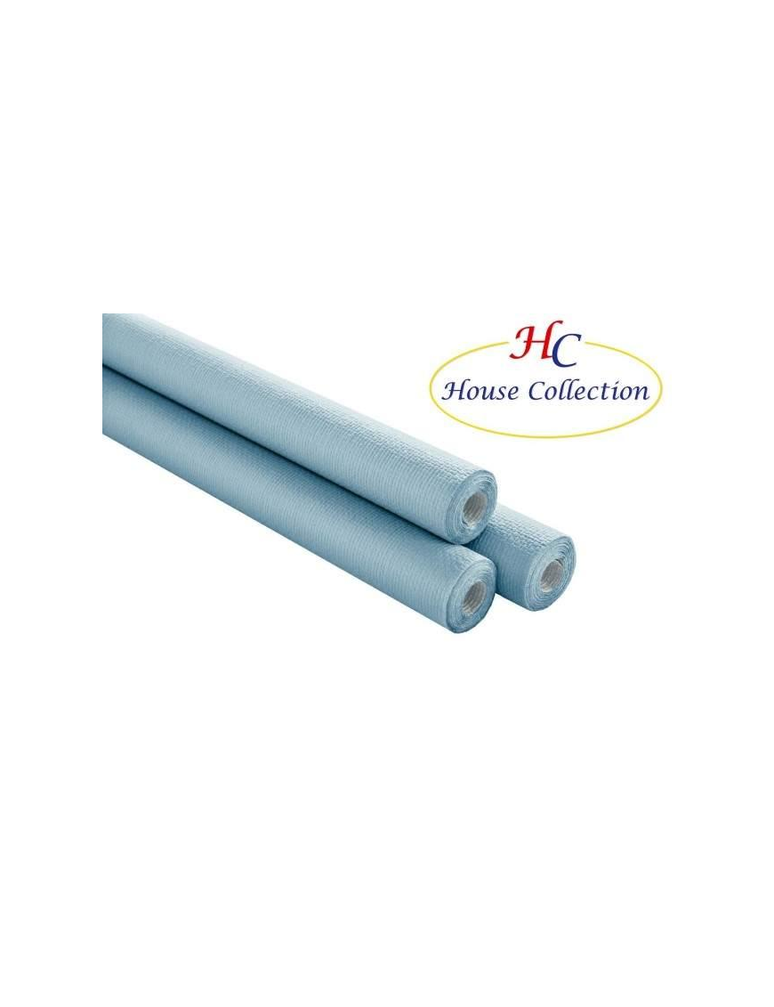 LIGHT BLUE EMBOSSED TABLECLOTH ROLL 7x1.18m