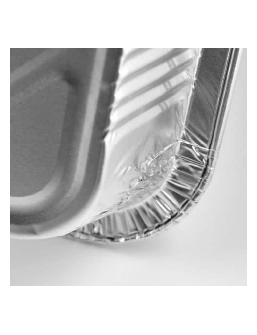 ALUMINUM TRAY 8 PORTIONS WITHOUT LID 2 pieces