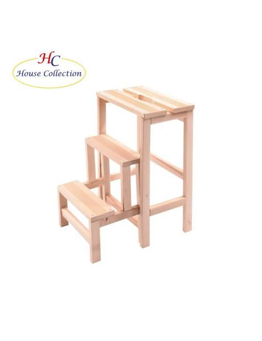 SGABELLO RIBALTINA 3 GRADINI IN LEGNO