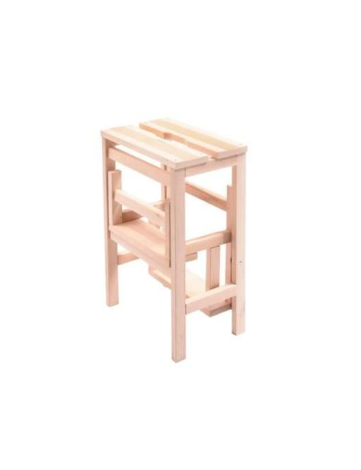 SGABELLO RIBALTINA 3 GRADINI IN LEGNO