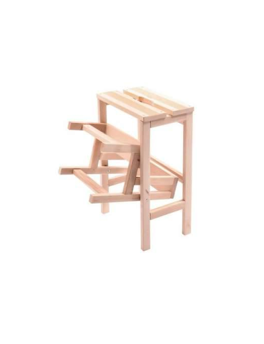 SGABELLO RIBALTINA 3 GRADINI IN LEGNO