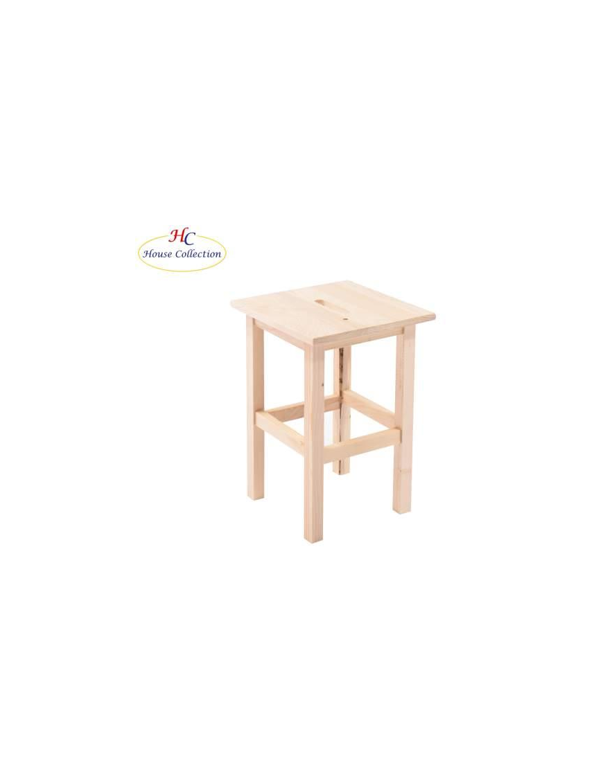 STOOL 45 CM NATURAL WOOD