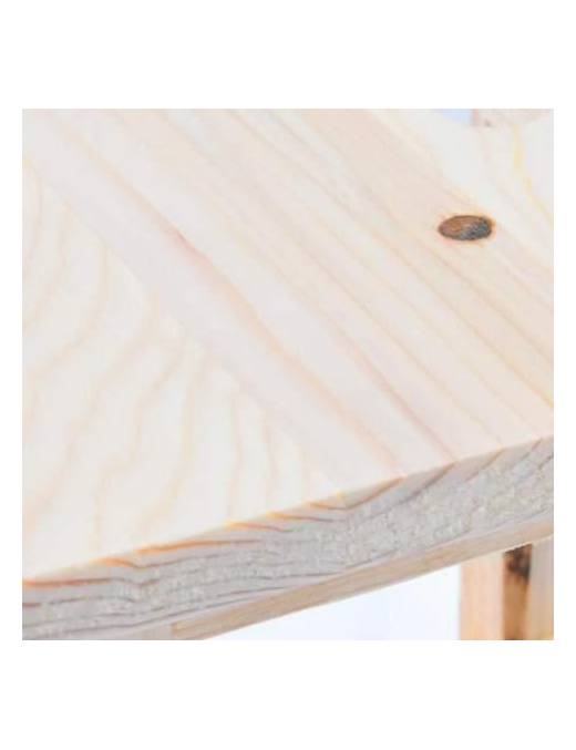 STOOL 45 CM NATURAL WOOD