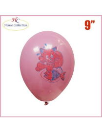 MEDIUM DECORATED BALLOONS 12 PIECES
