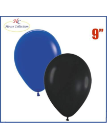 PALLONCINI MEDIUM NERO/AZZURRO 18 PEZZI