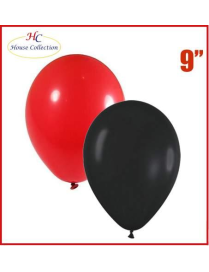 PALLONCINI MEDIUM ROSSO/NERO 18 PEZZI