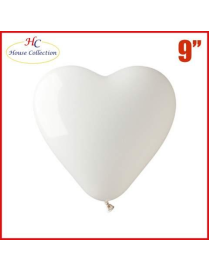 PALLONCINI CUORE BIANCO 7 PEZZI