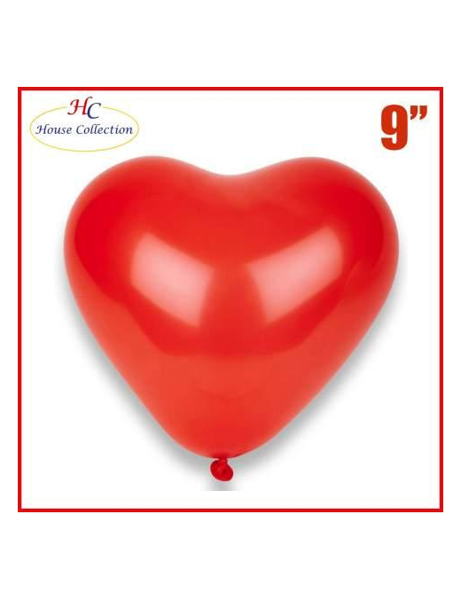 PALLONCINI CUORE ROSSO 7 PEZZI