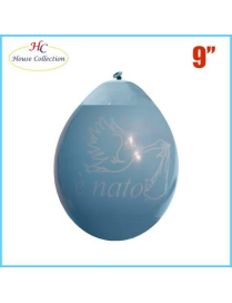 MEDIUM BALLOONS HE IS BORN LIGHT BLUE 12 PIECES