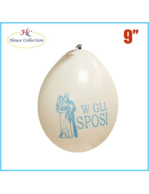 PALLONCINI MEDIUM W SPOSI BIANCHI 12 PEZZI