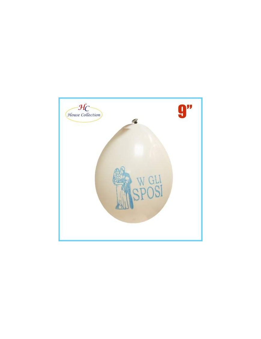PALLONCINI MEDIUM W SPOSI BIANCHI 12 PEZZI