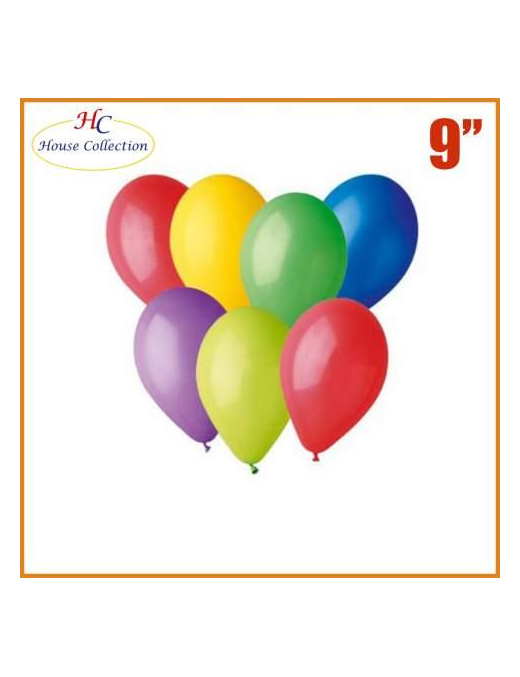 MEDIUM NEUTRAL BALLOONS ASSORTED 18 PIECES