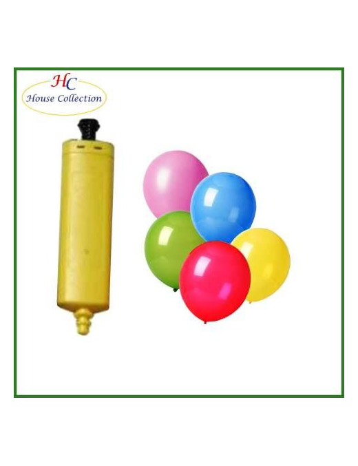 SMALL BALLOONS 6 PIECES + PUMP